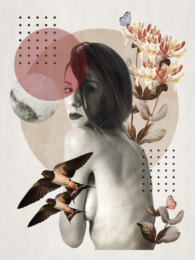 EMANUELA CERUTTI, Solitude #1, digital collage, cm30x20